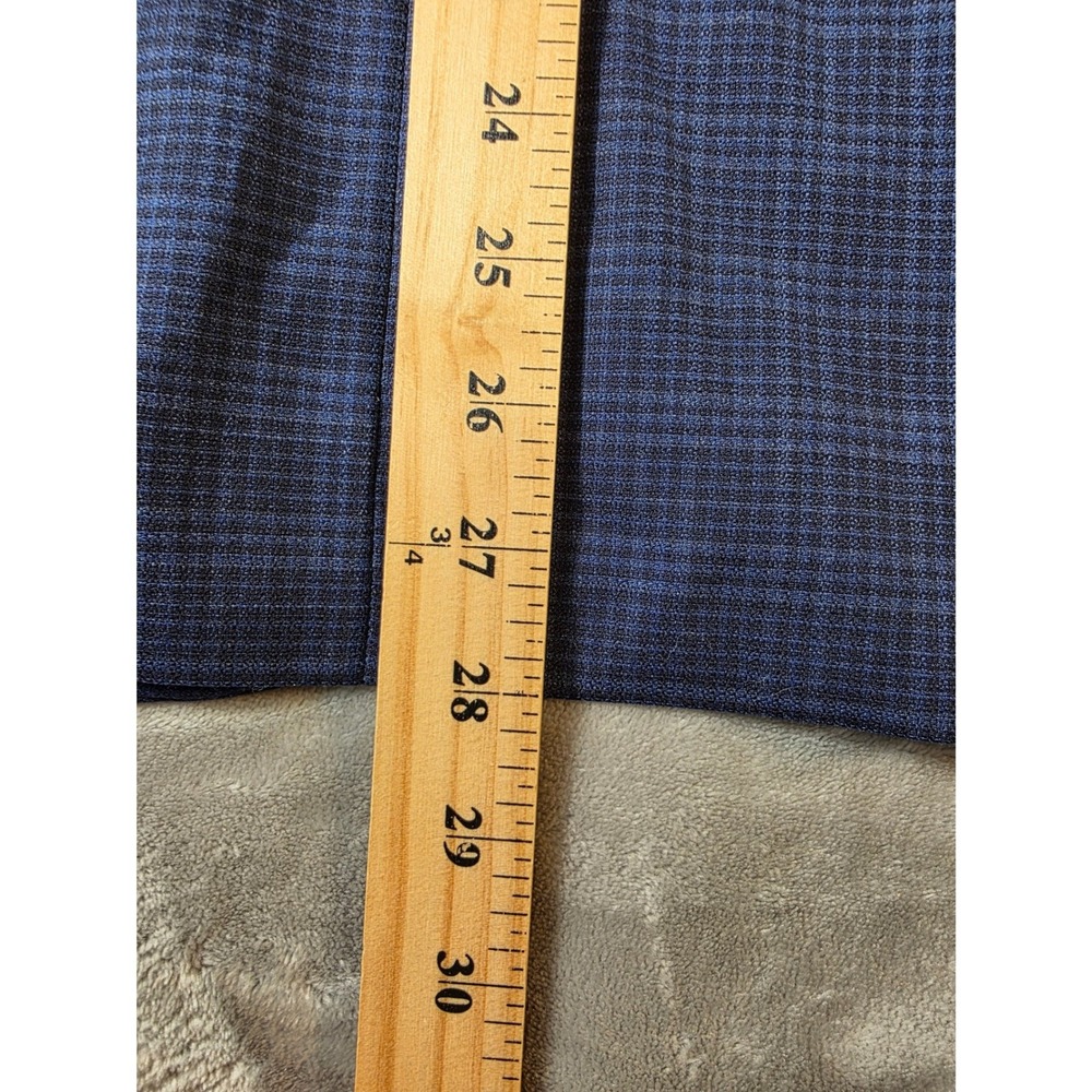 Jos. A. Bank  Traveler Travel Tech Slim Fit Wool Blend Blazer Men 38S Blue Plaid - Picture 8 of 10